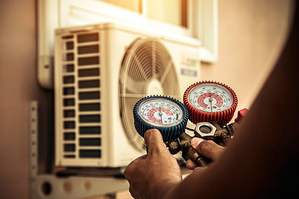 Professional Air Conditioning Service technician working in Upperville, VA